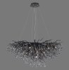 Lampa wisząca ICICLE 2192-18 Zuma Line Czarna | Żyrandol Sople 18xG9